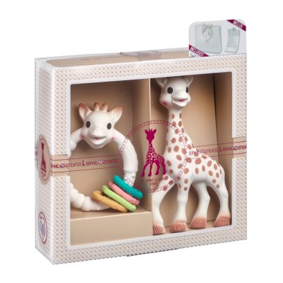 READY TO GIVE BIRTH GIFT SET SOPHIE LA GIRAFE AND COLO'RINGS